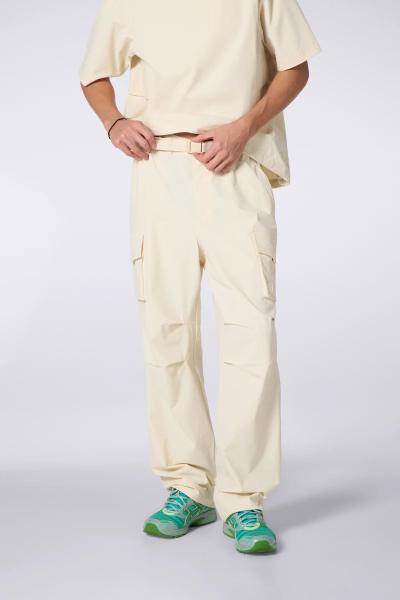 Pantalon Cargo Stretch Tamano Creme
