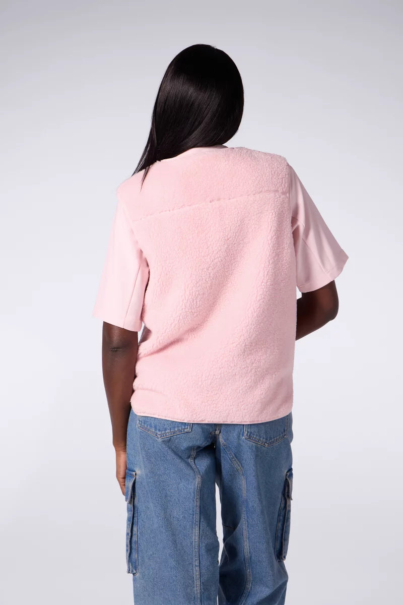 Veste Sans Manches Sherpa Tengo Mixte Blush