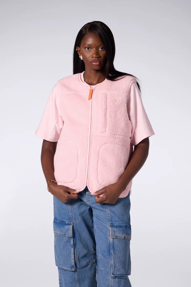 Veste Sans Manches Sherpa Tengo Mixte Blush
