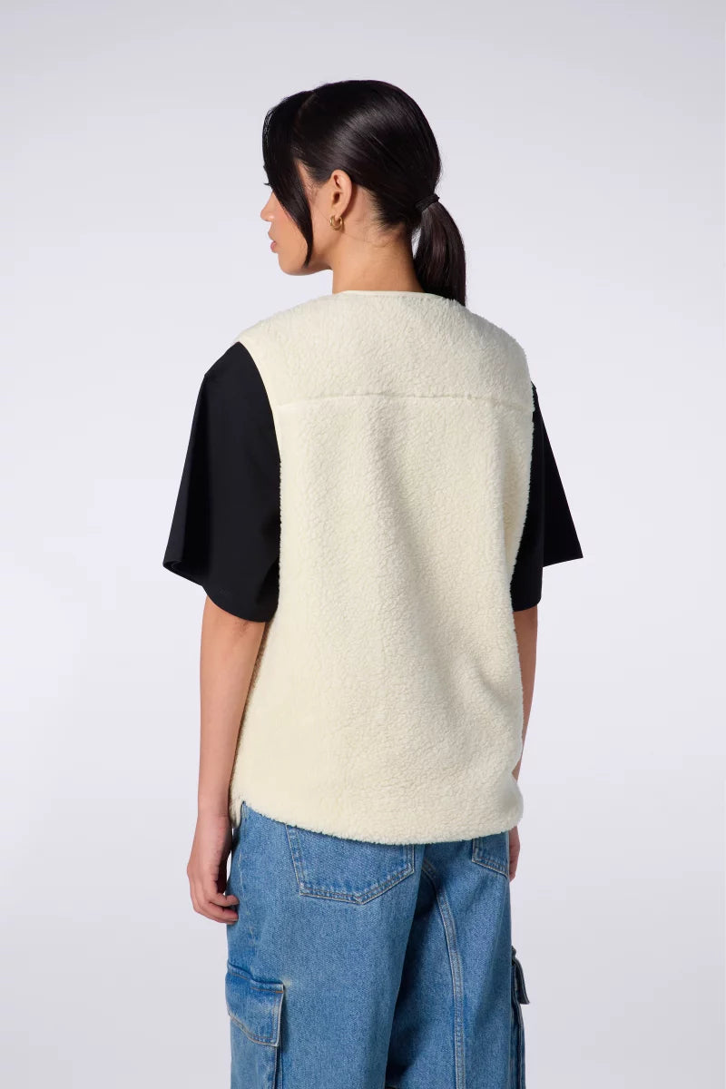 Veste Sans Manches Sherpa Tengo Mixte Creme