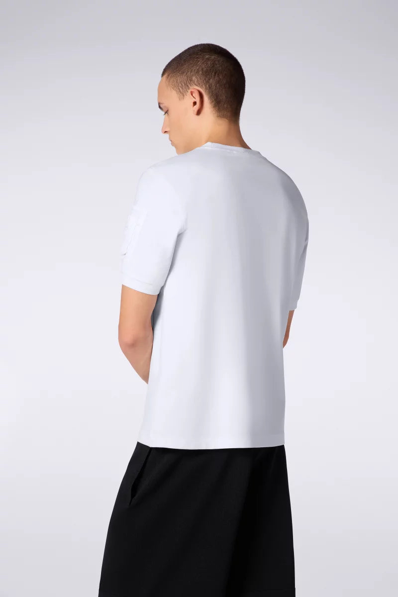 T-shirt Double Poche Timeo Blanc