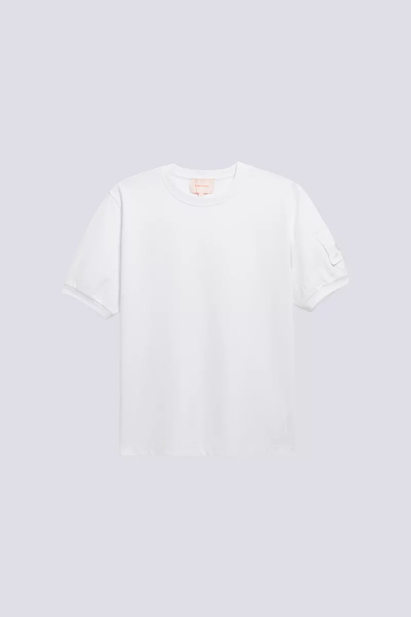 T-shirt Double Poche Timeo Blanc
