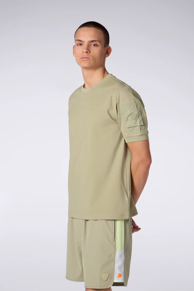 T-shirt Double Poche Timeo Granite