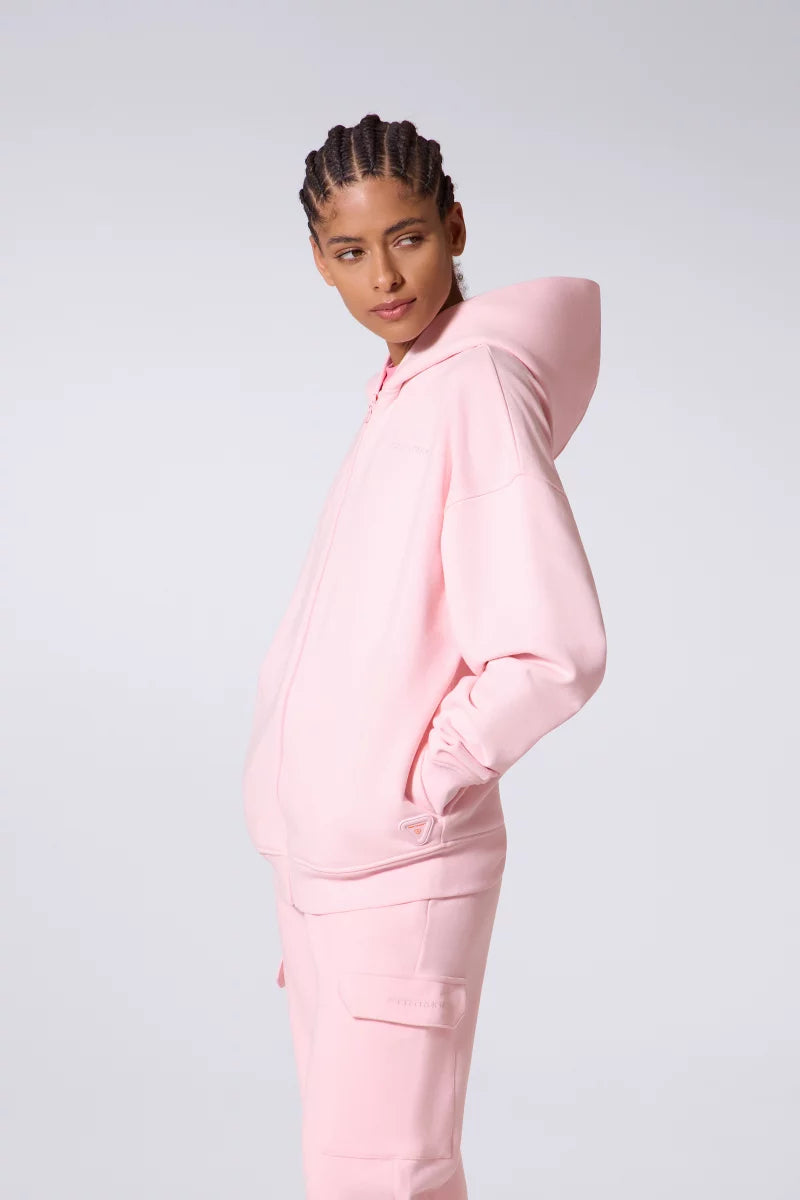 Hoodie Zippé Titus Mixte Blush