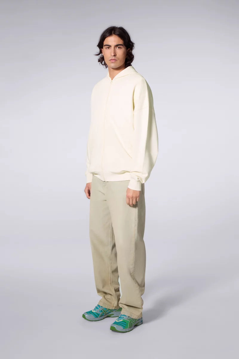 Hoodie Zippé Titus Mixte Creme