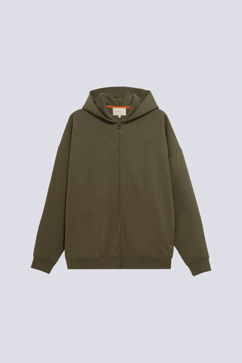 Hoodie Zippé Titus Mixte Khaki