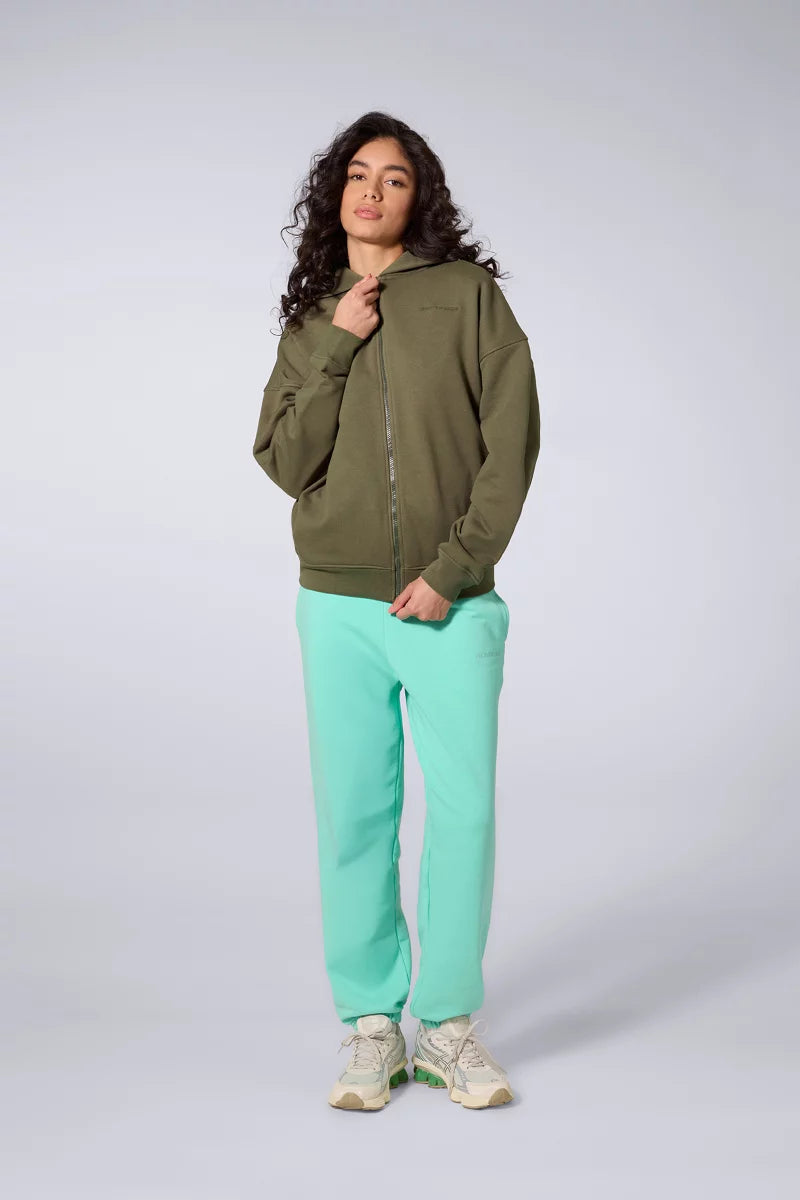 Hoodie Zippé Titus Mixte Khaki