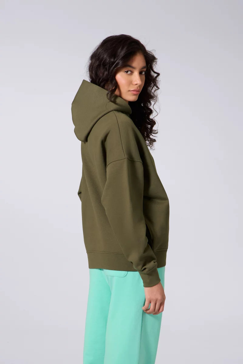 Hoodie Zippé Titus Mixte Khaki