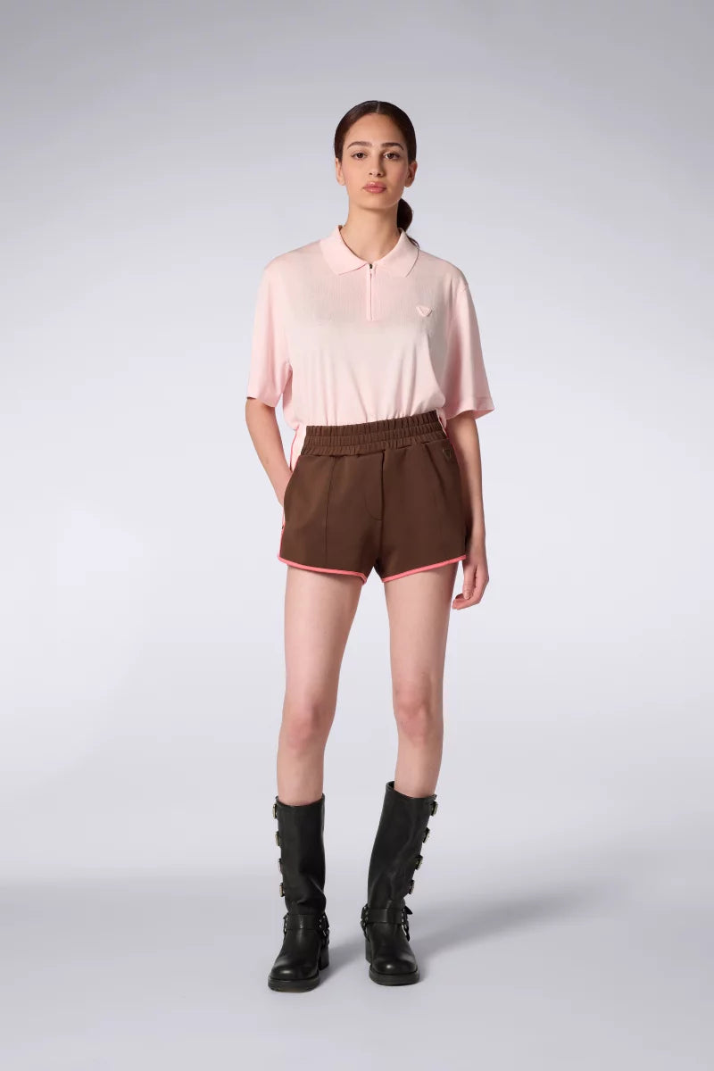 Mini Short Sport Uma Chocolat/Blush