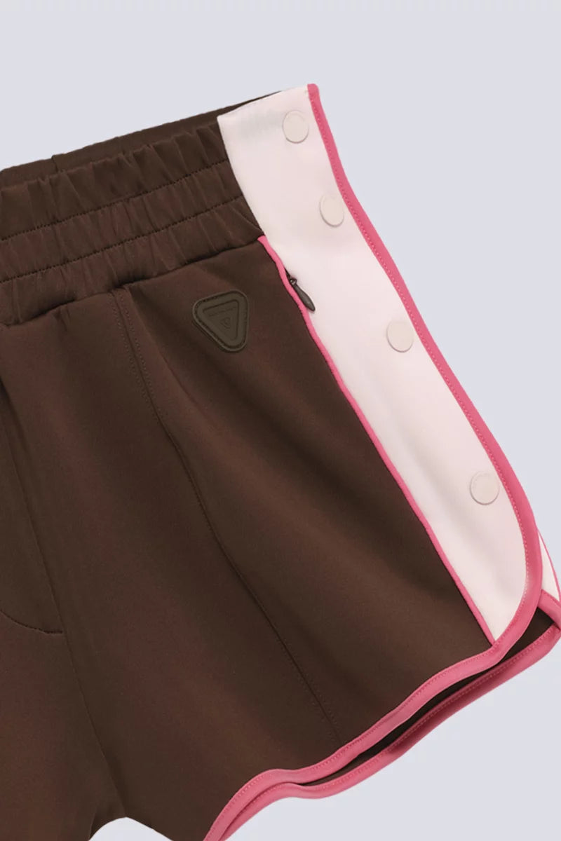 Mini Short Sport Uma Chocolat/Blush