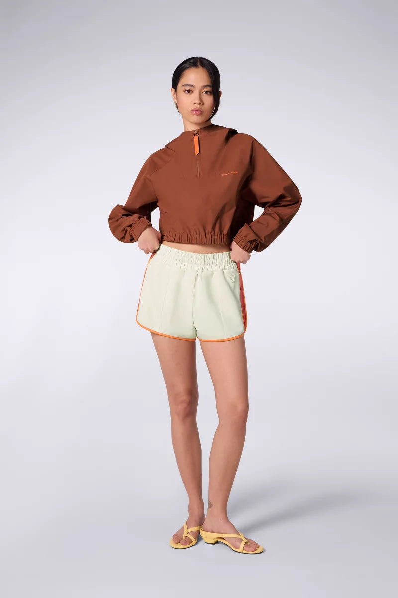 Mini Short Sport Uma Creme/Terracotta