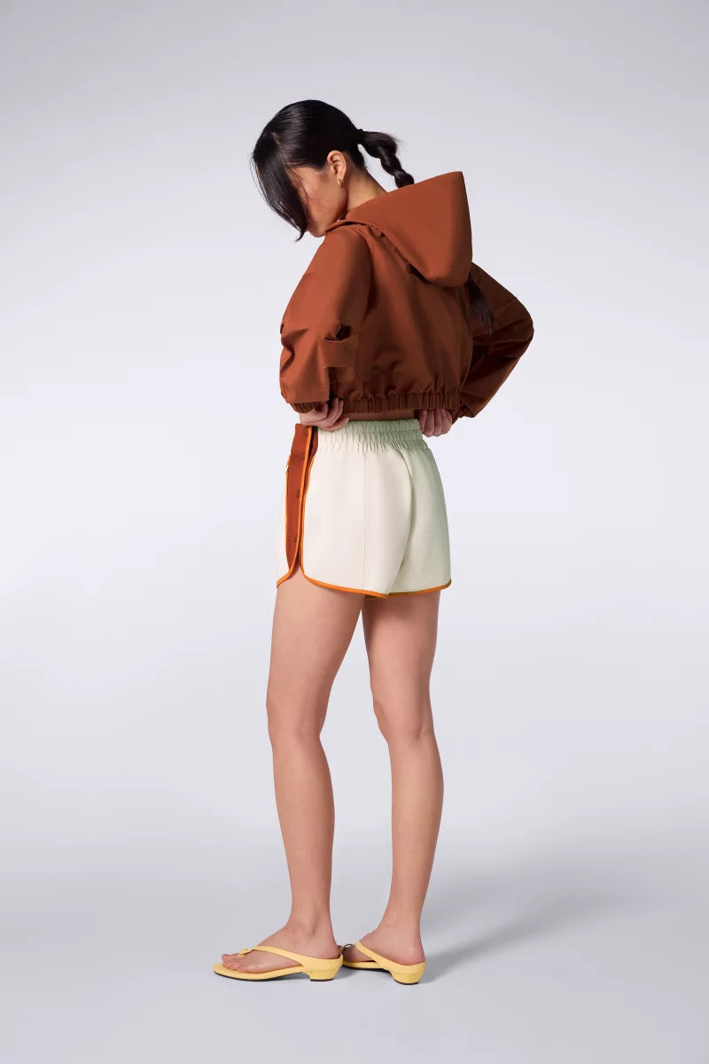 Mini Short Sport Uma Creme/Terracotta