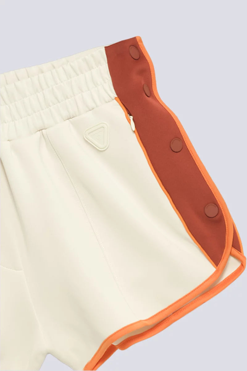 Mini Short Sport Uma Creme/Terracotta