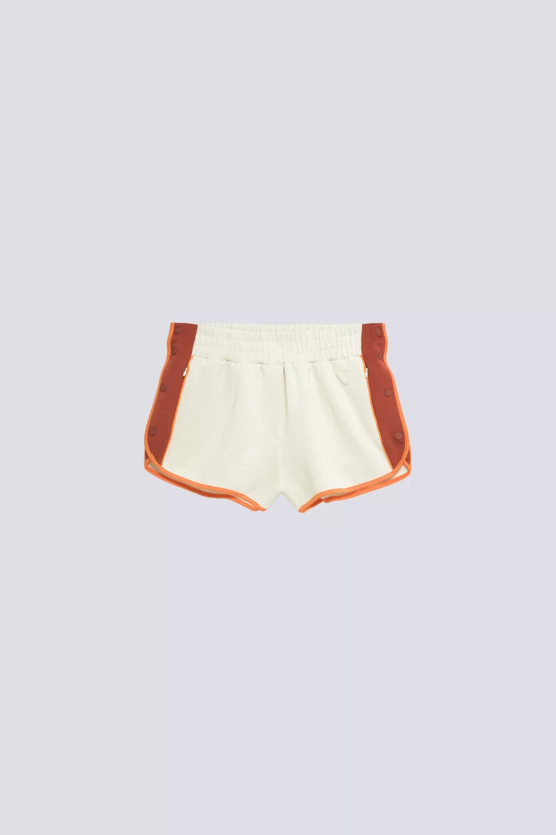 Mini Short Sport Uma Creme/Terracotta