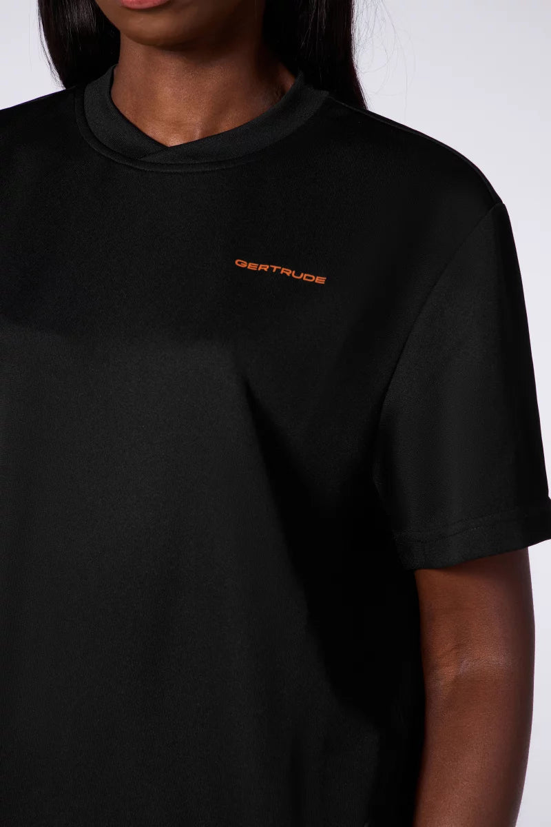 Top Asymétrique Acétate Willy Black