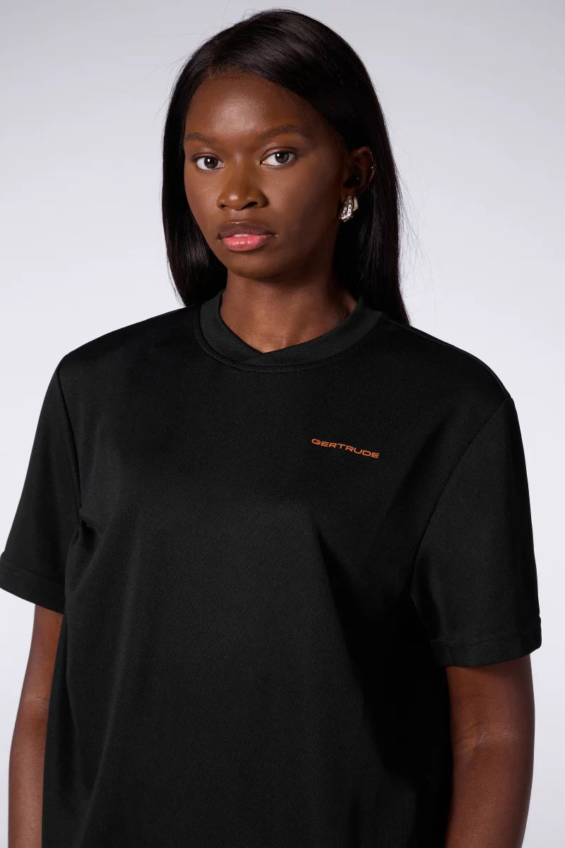 Top Asymétrique Acétate Willy Black