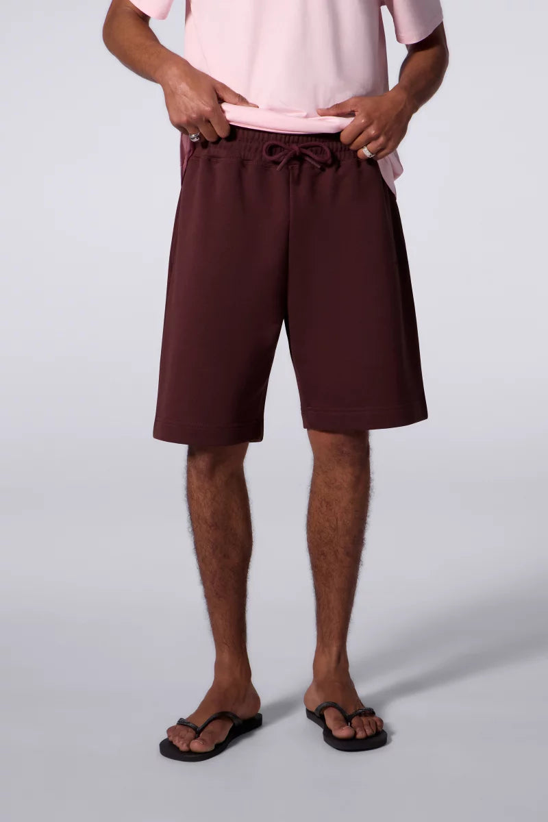 Short Ample Molleton Yann Bordeaux